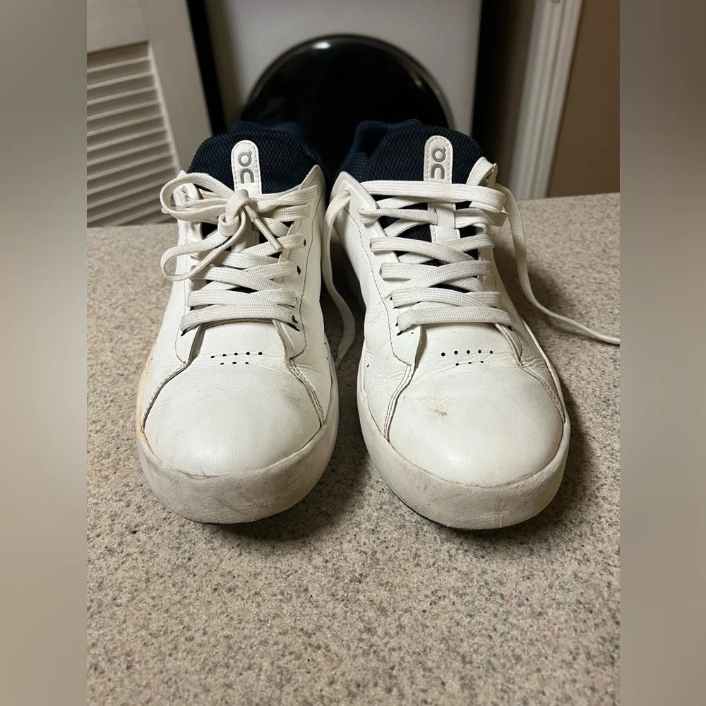 On Running Men's Sneakers in White and Black - Picture 3 of 7